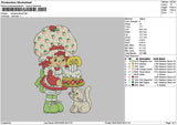 Strawberry 2907 Embroidery File 6 sizes
