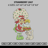 Strawberry 2907 Embroidery File 6 sizes