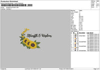 Wisdomtext01 Embroidery File 6 sizes