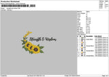 Wisdomtext01 Embroidery File 6 sizes