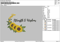 Wisdomtext01 Embroidery File 6 sizes