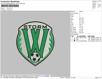 Storm Embroidery File 4 size