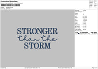 Stronger Text 2411 Embroidery File 6 sizes