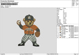 Bear Sport 01 Embroidery File 6 sizes