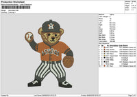 Bear Sport 01 Embroidery File 6 sizes