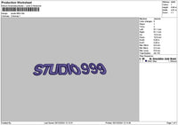 Studiotext 03 Embroidery File 6 sizes
