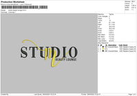 Studio Beauty Embroidery File 6 sizes