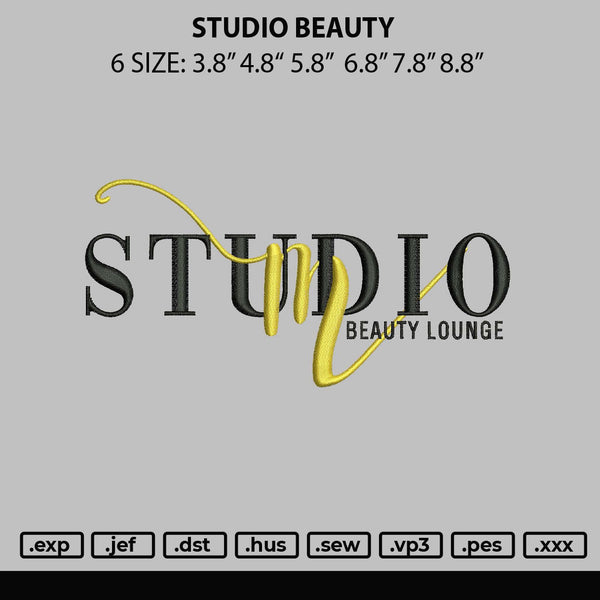 Studio Beauty Embroidery File 6 sizes