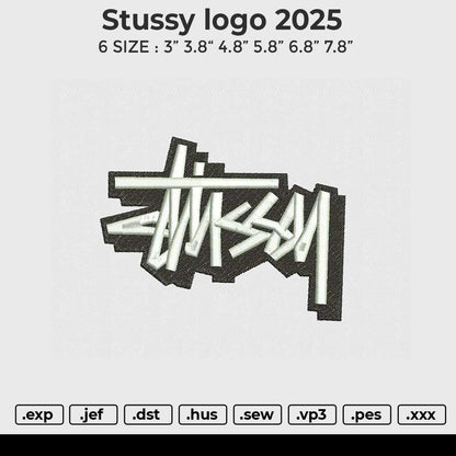 Stussy logo 2025 Embroidery File 6 size