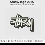 Stussy logo 2025 Embroidery File 6 size