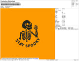 Stay Spooky Embroidery File 4 size