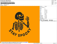 Stay Spooky Embroidery File 4 size