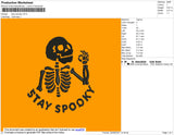 Stay Spooky Embroidery File 4 size