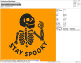 Stay Spooky Embroidery File 4 size