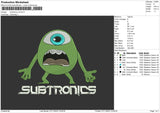 Subtronics V2 Embroidery File 6 sizes