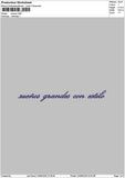 Suenostext Embroidery File 6 sizes
