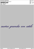 Suenostext Embroidery File 6 sizes