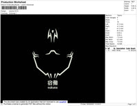 Sukuna Line Embroidery File 4 size