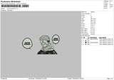 Sukuna Quote Embroidery File 4 size