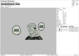 Sukuna Quote Embroidery File 4 size