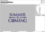 Summertext 1104 Embroidery File 6 sizes