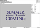Summertext 1104 Embroidery File 6 sizes