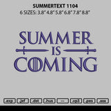 Summertext 1104 Embroidery File 6 sizes
