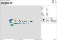 Summertimetext Embroidery File 6 sizes