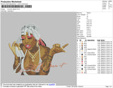 Summer Walker Embroidery File 4 size