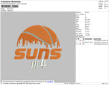 Suns Embroidery File 4 size