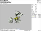 Super Snoopy Embroidery File 4 size