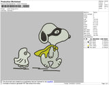 Super Snoopy Embroidery File 4 size