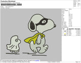 Super Snoopy Embroidery File 4 size