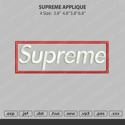 Supreme Applique