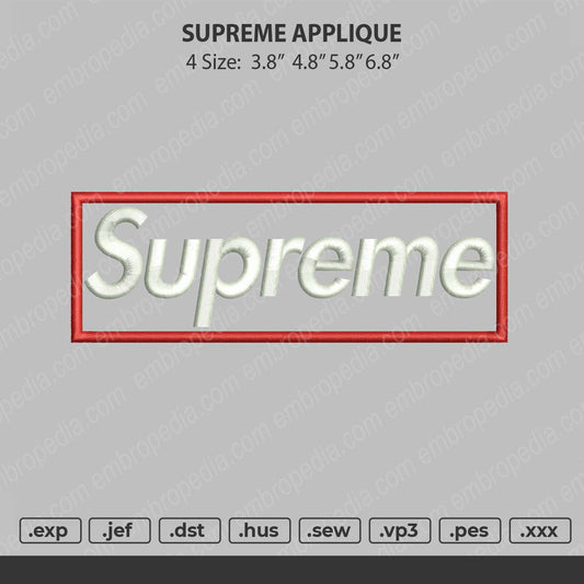 Supreme Applique
