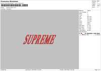 Supreme Italic Embroidery File 6 size