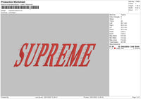 Supreme Italic Embroidery File 6 size