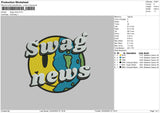 Swag News Embroidery File 4 size