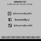 Sweetbyj Txt Embroidery File 6 sizes
