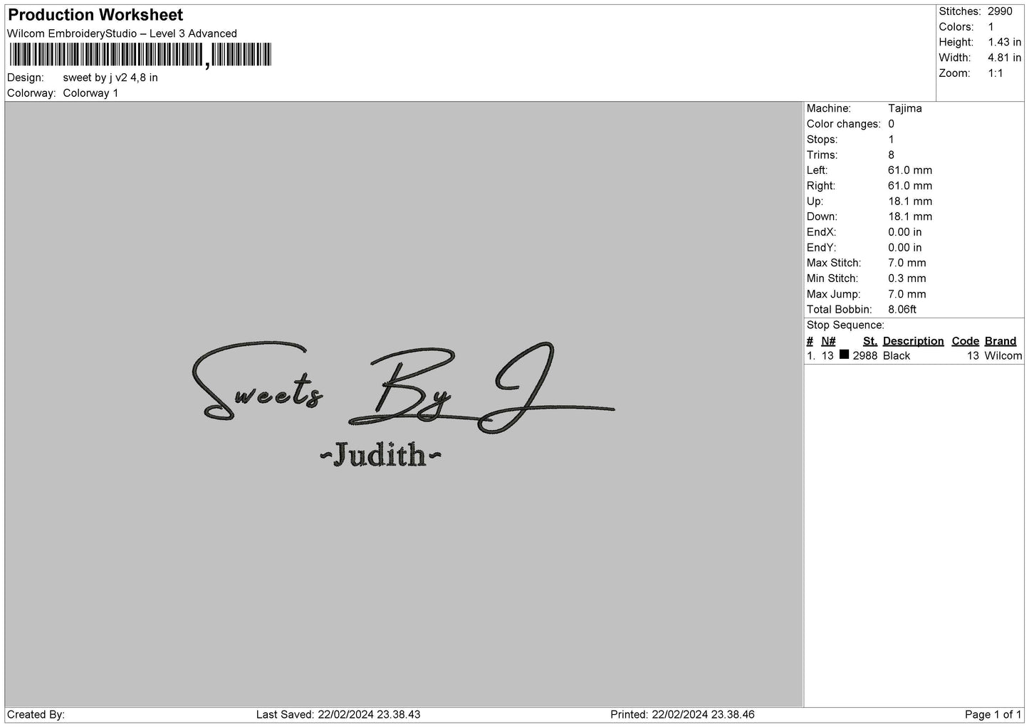 Sweet 0102 Embroidery 2 Files