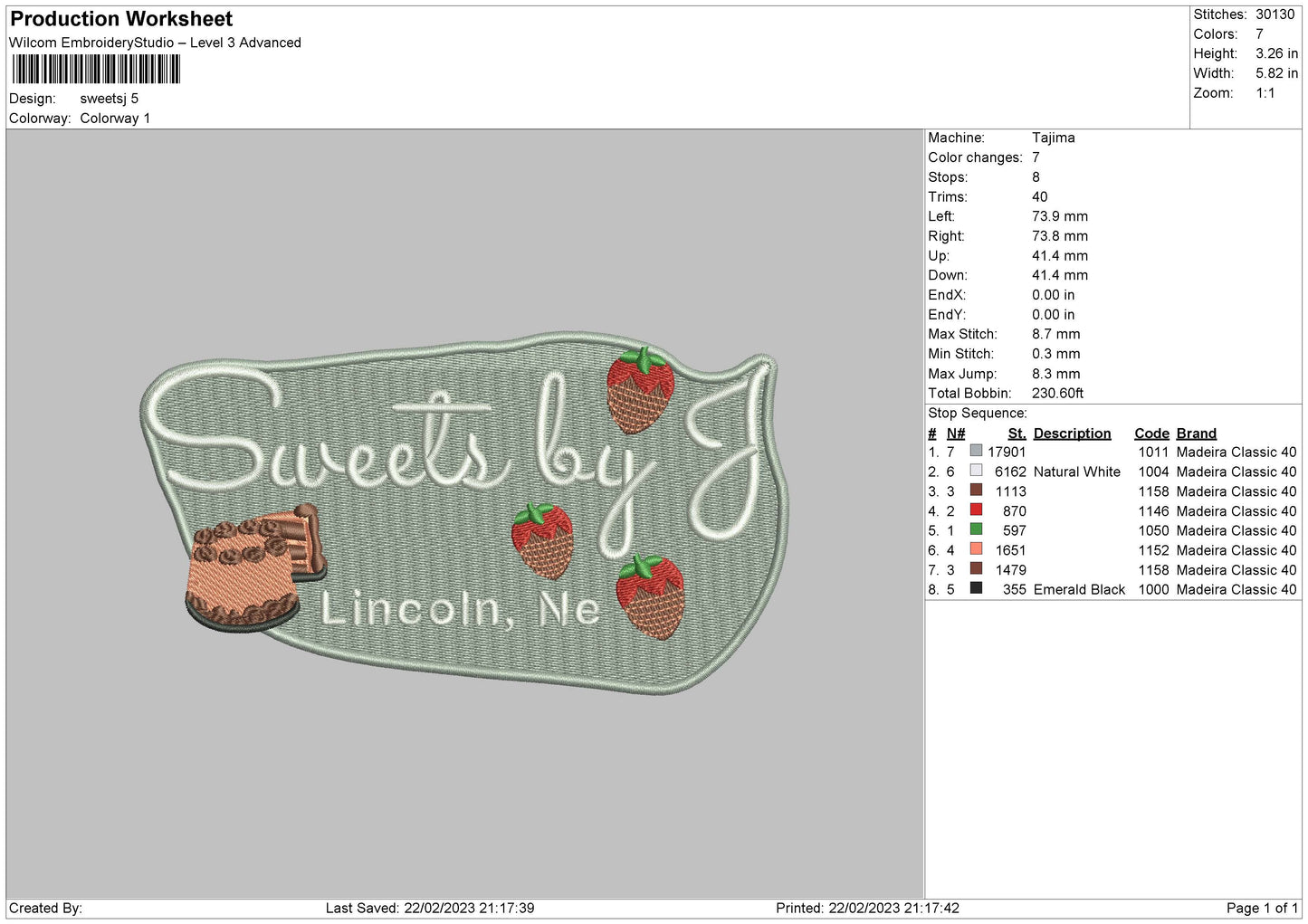 Sweetsj Embroidery File 6 sizes