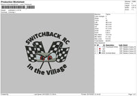 Switchback RC Embroidery File 4 size