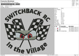 Switchback RC Embroidery File 4 size