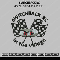 Switchback RC Embroidery File 4 size
