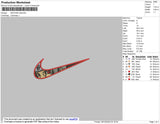Swoosh Itachi Embroidery File 4 size