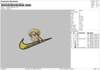 Swoosh Naruto V2 Embroidery File 4 size