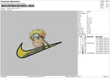 Swoosh Naruto V2 Embroidery File 4 size