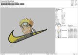 Swoosh Naruto V2 Embroidery File 4 size