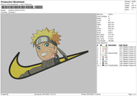 Swoosh Naruto V2 Embroidery File 4 size