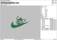 Swoosh Bulba V2 Embroidery File 6 sizes